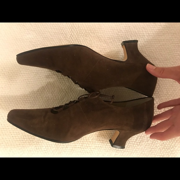 Enzo Angiolini Vintage Gatsby Brown Suede 9 N - Picture 6 of 8